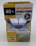 Sylvania Double Life 40w 120v G25 Globe Bulb 3,000 Hrs Indoor 40g25/dl/rp. Fixed Price $16.95.