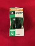 Sylvania 38w Transparent Green A19 Light Bulb 120v Indoor/outdoor Usa Made Nos. Fixed Price $4.50.