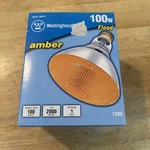 Westinghouse 100w Amber Flood Light. Fixed Price $19.99.