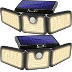 Ameritop Solar Lights Outdoor, 2 Pack 233 Led High Brightness Cordless .... Fixed Price $26.99.