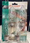 4 Pk Sylvania 40 Watt B10 Crystal Quilted Ceiling Fan Standard Base Light Bulb. Fixed Price $24.99.