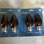 2/ Ge 25w Decorative Flame Shape Bulbs Amber - 2-pack, Chandelier Style #75339. Fixed Price $28.05.