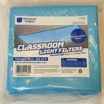 Educational Insights Classroom Fluorescent Light Filters Tranquil Blue Set Of 4. Fixed Price $10.00.