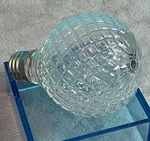 Ge Light Bulb 1 Faceted Crystal Glass Std E26 Base 40w Bulbs *tested*. Fixed Price $13.95.