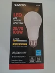 Satco S9316 (3 Bulb) 3-way Led/a19/3/9/12w/27k 120v 30/70/100 Watt Equal 2700k. Fixed Price $26.99.