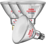 Explux 250 Watt Equivalent Par38 Led Flood Light Bulbs, Super Bright 3300 Lumens. Fixed Price $80.24.
