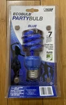 Blue Party Bulb Feit Electric 13 Watt 60 Equivalent 8,000 Hour Life. Fixed Price $21.99.
