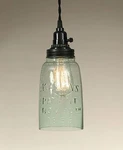 Half Gallon Open Bottom Mason Jar Pendant Lamp - Rustic Brown 930054t. Fixed Price $59.99.