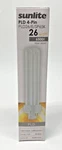 Sunlite 26w G24q-3 Pld 4-pin Double U-shaped Twin Tube 6500k Daylight Lamp Bulb. Fixed Price $12.36.