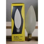 Pack (25) Satco S3286 40w 120v Frosted Torpedo Candelabra E12 Small Base Bulb. Fixed Price $99.00.