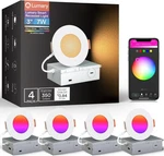 Lumary 3 Inch Smart Led Light, Color Changing Wafer Wifi Ceiling Panel Light. Fixed Price $87.99.