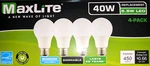 Maxlite Led 5.5w Soft White 450 Lumens A19 40w Dimmable 4-pack. Fixed Price $9.98.