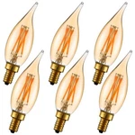 Litehistory Dimmable 4w 2200k Amber Ca10 Led Bulb E12 Candelabra 250lm 40w F. Fixed Price $36.91.