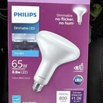 Philips 4 Pack Led 65w/8.8w Br40-daylight 5000k-dimmable-800 Lumens-combo Ship. Fixed Price $19.00.