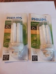 Lot Of 2 Philips Energy Saver 18w Pl-c 2700k Replacement Cfl Bulb Soft White. Fixed Price $12.99.