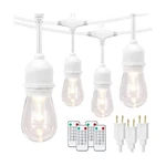 Mlambert 3 Color Outdoor Led Dimmable String Lights With Remote, Plug In 144f.... Fixed Price $156.27.