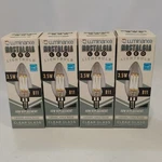 4 Bulbs Luminance B11 Nostalgia Led Bulb 3.5 Watts E12 Base Clear Chandelier. Fixed Price $17.99.