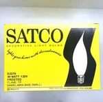 Satco S3279 Candelabra Base Bulbs 40w 120v Frosted Flame Tip Pack Of 25 (small). Fixed Price $18.75.