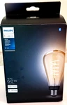 Philips Hue Smart 60w St23 Filament Led Bulb E26 White Ambiance - Warm/cool-new. Fixed Price $40.00.