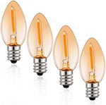 Emotionlite Night Light Bulbs, Amber Led C7 Bulb, 4w 5w 6w 7w Equivalent, E12 Ca. Fixed Price $11.50.