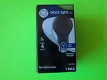 New Ge Led Black Light Bulb 5w Medium Base A-19 In/outdoor Non-dimmable Glass. Fixed Price $10.00.