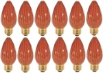 Satco S3370 - 40 Watt F15 Amber Decorative Light Bulb 120 Volts 12 Pack. Fixed Price $23.99.
