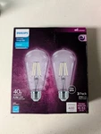 Philips 40-watt Equivalent St19 Dimmable Vintage Glass Edison Led Light. Fixed Price $4.90.