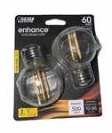 Feit Electric 60-watt G16.5 Dimmable Filament E26 Led Light Bulb 3000k 4-pack. Fixed Price $9.99.