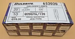 Bulbrite Xp Lamp Q20gy6/120 120v 20w Jcd Type Gy6.35 Base Clear Finish Lot Of 10. Fixed Price $24.99.