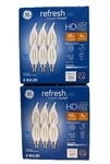 Ge Refresh Led Hd 40-watt Daylight Dimmable Candle Light Bulb 12-pack. Fixed Price $9.50.