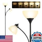 Rislg Dimmable Floor Lamp W/ Gooseneck Reading Light, Stepless Brightness, Led. Fixed Price $101.66.