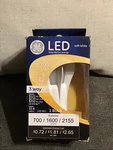 Ge Led Soft White 3 Way Bulb A21, 50/100/150 Watt Replacement, New In Box. Fixed Price $7.49.