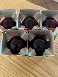 5 Havells Transparent Red Bulb / 120v 25w A19 Medium Brass Base E26 #60944. Fixed Price $19.99.