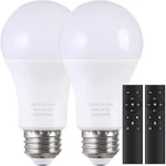 Mxhme A19 Led Light Bulbs With Remote Control, 800lm 9w, 9w-2 Remote-2 Bulb. Fixed Price $42.99.
