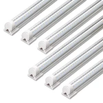 Barrina 4ft Led Shop Lights, 40w 5500lm 5000k V-shape T8 Fixture, 6-pack. Fixed Price $124.98.