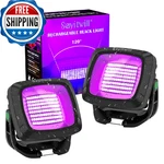 Sayitwill Rechargeable Black Light 2 Pack, 6000amh Battery Powered Blacklight, 3. Fixed Price $57.49.