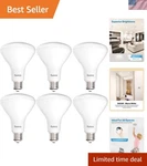 Sunco 6 Pack Br30 Light Bulb Led Recessed Can Bulbs, Indoor Flood Light.... Fixed Price $36.33.