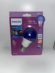 Philips 8a19/led/blue/p/nd 120v 4/1fb Led,8 W,a19,medium Screw (e26) 54yp59. Fixed Price $10.00.