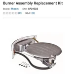 Rheem, Ruud, Richmond, Ge Replacement Burner Assembly Oem Part Sp21022 New In Bx. Fixed Price $189.99.