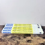 5 Pack Philips 15w 18" Linear T8 Fluorescent Tube Light Bulb Bright White 3000k. Fixed Price $39.99.