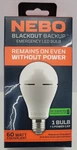 Nebo Blackout Emergency Led Light Bulb Remains On Without Power Neb-are-0003. Fixed Price $18.99.