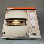 Sylvania Andover Vintage Flush Mount Ceiling Light Black Glass Led 60126 New. Fixed Price $34.99.