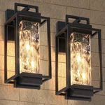 Beslowe 2-pack Modern Outdoor Wall Lights With 2 Led Bulbs, 15 Ext. Fixed Price $110.10.