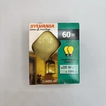 Yellow Bug Light Bulb 60w Watt Sylvania 2 Pack Outdoor Porch Non-attracting 60. Fixed Price $10.76.
