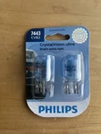 Pair Philips 7443cvb2 Crystalvision Tail Light Bulb For. Fixed Price $15.00.