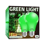 Wiyifada 2 Pack A19 Led Green Light Bulbs,110v E26 Christmas Lights.... Fixed Price $16.69.