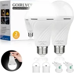 Emergency Rechargeable Light Bulbs, White Battery Operated Bulb For Lamps. Fixed Price $25.41.