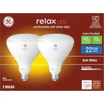 Ge Relax 90w Replacement 15w Led Hd Indoor Flood Bulbs Br40 Medium Base - 2-pack. Fixed Price $17.99.
