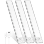 Dealgadgets 3-pack Under Cabinet Lights, 52 Led Motion Sensor, Usb-c Rechargeabl. Fixed Price $80.21.
