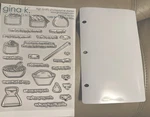 Gina K Designs I Like The Way You Roll Stamps, Dies And Binder Sheet. Fixed Price $43.50.